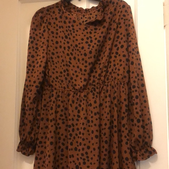 Black and brown Shein dress - Picture 3 of 4